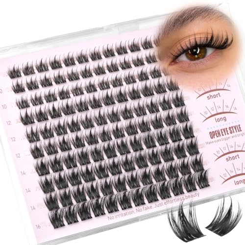 Calphdiar Natural Manga Lash Clusters 10-16mm Wispy Eyelash Clusters