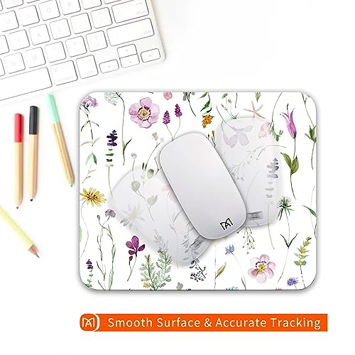 Armanza Square Mouse Pad Beautiful Flowers Plants, Personalized Premium-Textured Custom Mouse Mat Design, Washable Mousepad Lycra Cloth, Non-Slip Rubber Base Computer Mouse Pads For Wireless Mouse #TOP3