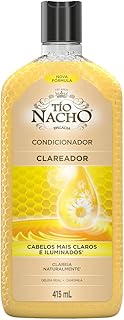 Tio Nacho Condicionador Clareador, com Efeito Antiqueda, Deixa os Cabelos Mais Claros, Suaves e Hidratados, Proporciona Efeito de Cabelo Iluminado e Rejuvenescido, Contém Geleia Real e Camomila, 415ml