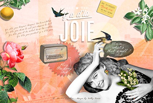 Un Air d'Antan® Coffret Cadeau Boule de Sapin de Noël : Eau de Toilette Vintage JOIE et son Porte Clé Tour Eiffel, Parfum: Fleur d'Oranger, Pétales de Rose et Brin de Muguet, 55ml - Image 6