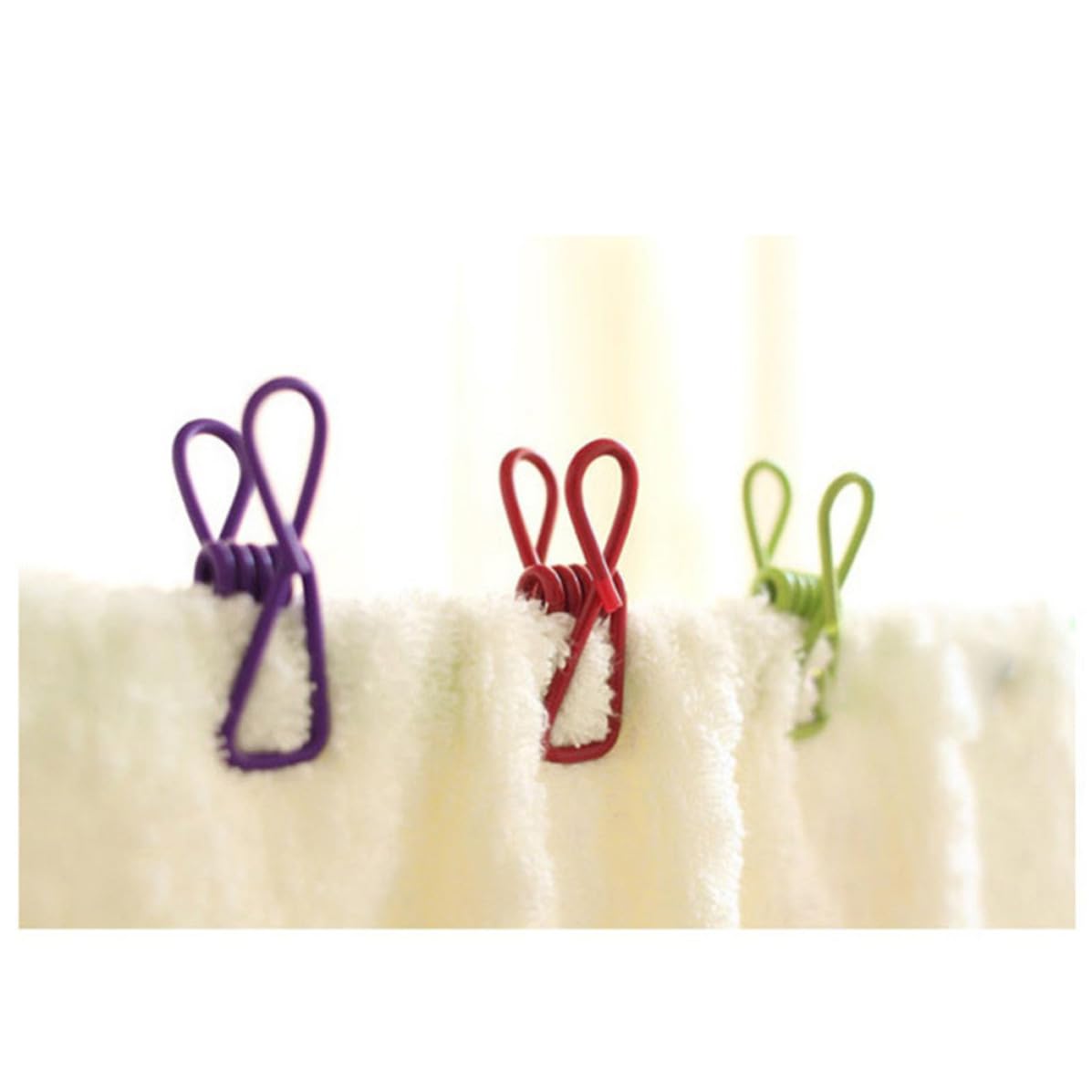 para Ropa de Acero Inoxidable Resistentes Prueba de Viento Color Aleatorio Juego de 50 Pinzas Multiusos Hogar y Secado al Aire Libre