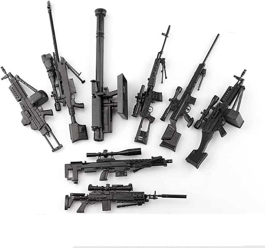 Amazon | 1/6銃モデルSVD/MK14/DSR1/PSG1/MK46/FIM43ミニプラスチック