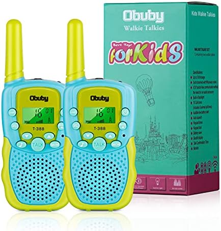 Obuby Toys for 3-12 Year Old Boys Girls Walkie Talkies for Kids 22 Channels 2 Way Radio Gifts with Backlit LCD Flashlight 3 KMs Range Gift Toy for Boy Girl to Outside Adventure