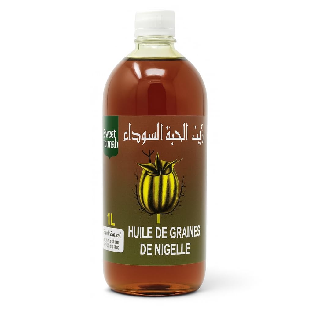 Schwarzkümmelöl, 1 l, feuchtigkeitsspendend, Kaltdruck, für alle Hauttypen