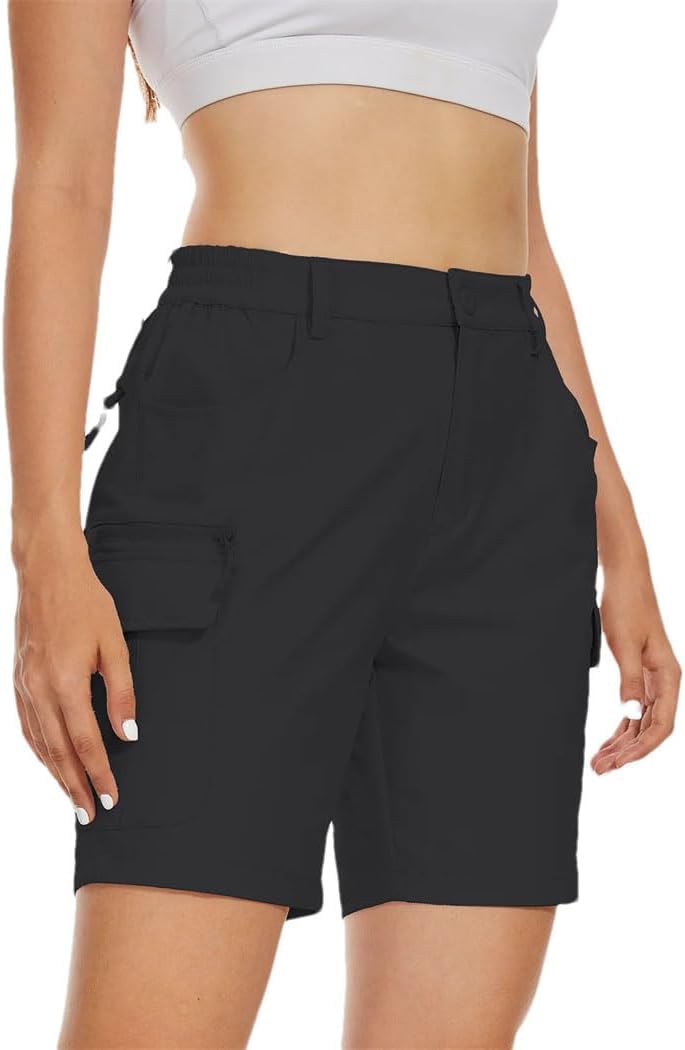 Women's Summer Hiking Shorts Lightweight Breathable Outdoor Running Bottoms Shorts