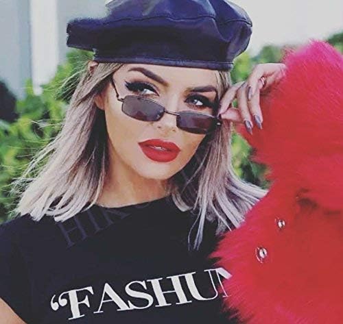 FEISEDY Vintage Small Rectangle Sunglasses Women Men Retro Trendy Square Metal Frame Sun Glasses B2295 - Image 5