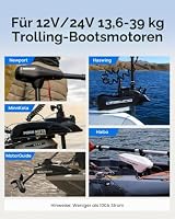 DCHOUSE 12V 100Ah Bluetooth LiFePO4 Batterie, Gruppe 31, für Trolling Motor – Ansicht 8
