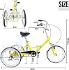 Foldable 3 Wheels Cruiser Bike,20 Inch Adult Tricycle Folding Trike with Shopping Basket Cycling for Outdoor Sport Shopping #1
