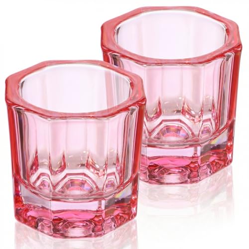 2 PCS Plato de Monómero de Vidrio para Uñas Acrílicas