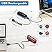 OMERIL Luz Bicicleta Recargable USB, Linterna Bicicleta Impermeable con Luz Bicicleta Delantera,...