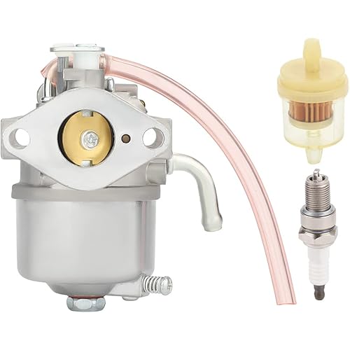 Harbot 15003-2364 Carburetor for JD 14SB JX75 JE75 JX85 Walk-Behind Mower Kawasaki FC150V 4 Stroke Engine with Spark Plug Fuel Filter