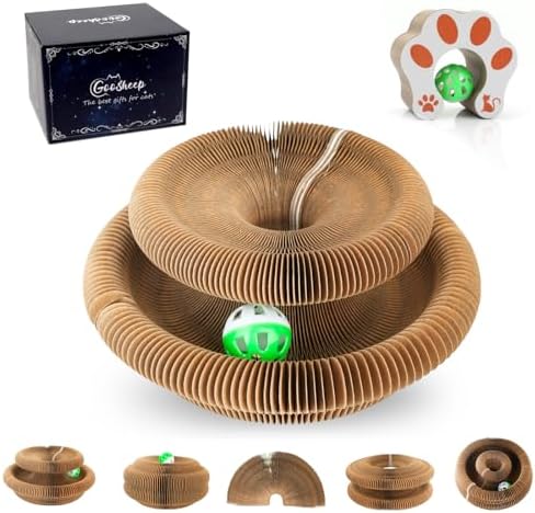 Accordion Magic Organ Cat Scratcher Toys for Indoor Cats - Cardbo...