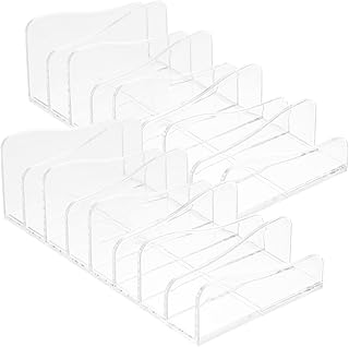 SHINEOFI 2pcs Makeup Palette Organizer with 8...