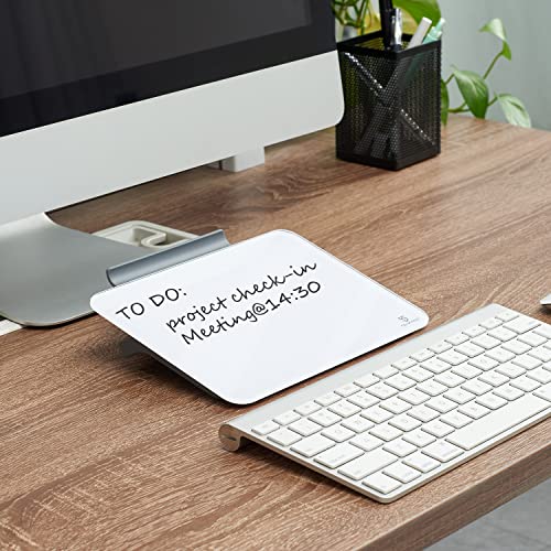 Small Desktop Glass Dry-Erase Whiteboard - 8 X 6 Inches Tabletop Easel Whiteboard With Stand, Desk Board Buddy For Artist, Teacher And Student #TOP2