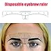 DJDZ 50pcs Disposable Soft Accurate Eyebrow Ruler Sticker Microblading Makeup Tools ,Adhesive Eyebrow Measurement Ruler Template Stencil Sticker for Tattoo