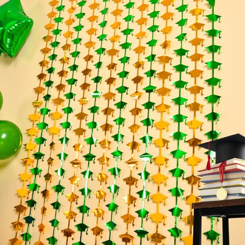Mega-L 2026 Graduation Party Decorations, 2 Pack Green and Gold Streamer by Mega-Loopolis - Used condition - Image 9