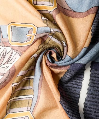 100% Cashmere Shawl Soft & Lightweight Scarf Wrap for Women Travel 49" x 49" Gift Wrapped4