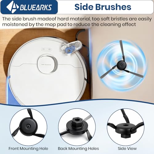 Image of 24 Pack D20 Pro Plus Accessories Kit,Only Compatible with Dreame D20 Pro Plus Robot Vacuum,2 Main Brush,4 Mop Pads,4 HEPA Filter,6 Side Brush,6 Dust Bags【Not for D20 Plus】