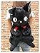 Homelus LINLIN Mochila Negra de Gato Jiji Kiki Bolso de Felpa 25 Pulgadas de Regalo muñeca Sally