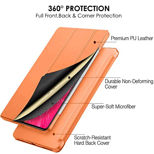 Image of DuraSafe Cases for iPad Pro 12.9 inch 6th 5th 4th Gen Case A2436 MHNF3HN /A MHNG3HN /A MNXR3HN /A MNXT3HN /A A2378 MHNF3HN /A MHNG3HN /A A2229 MY2H2HN /A MY2J2HN /A A2461 MHNH3HN /A MHNJ3HN /A - Orange