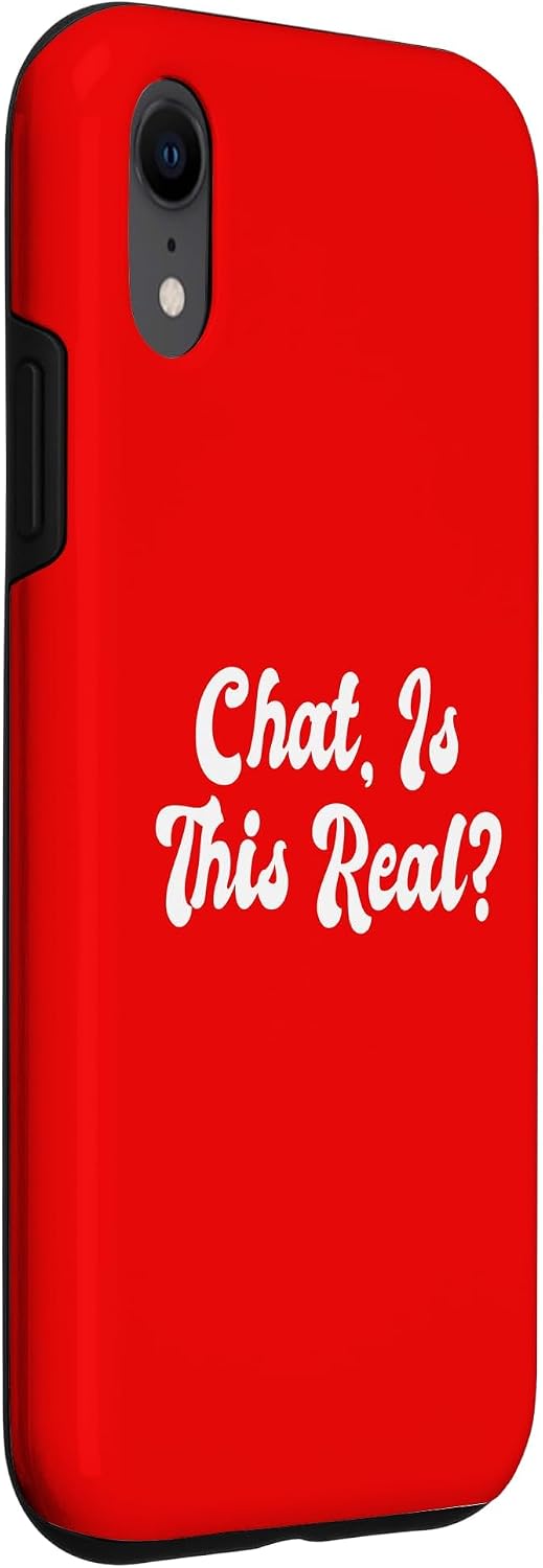 Chat is This Real Live Streaming Funny Gen Z Meme Streamer Case for iPhone XR image 3