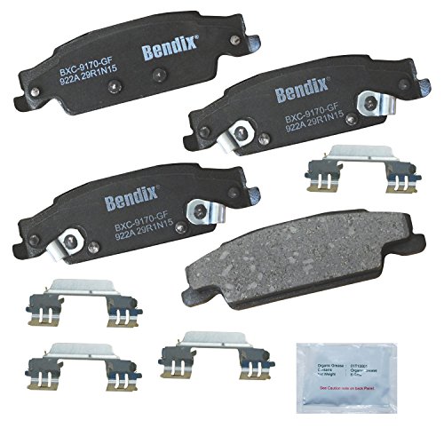 Image of Bendix Priority1 CFC922A Ceramic Rear Brake Pads for Cadillac CTS 2007-2003, STS 2011-2005, Pontiac Grand Prix 2008-2005