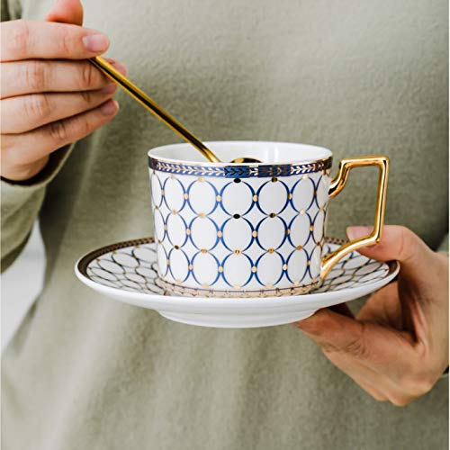 Infuseur bouilloire théière céramique et tasse de café à poignée dorée thermo-résistante - 6
