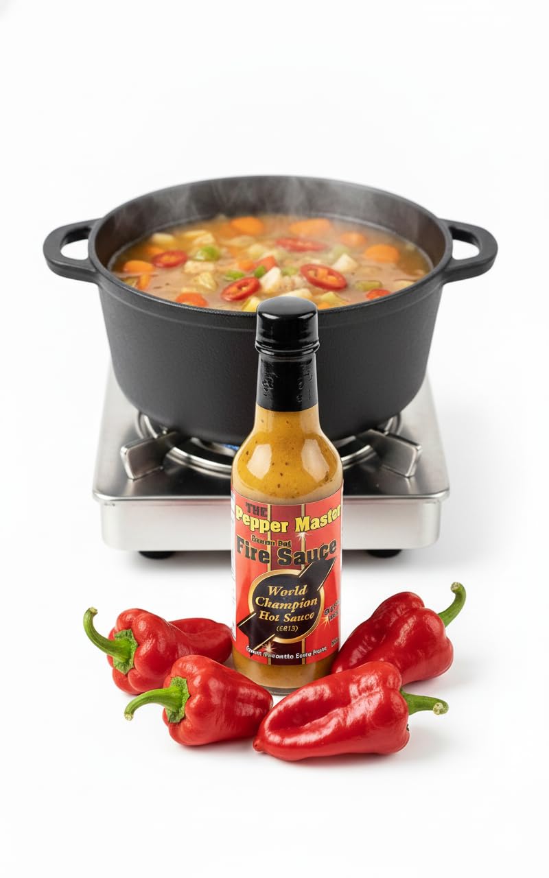 7 Pot Pepper Sauce - Authentic Trinidad Ultra Hot & Spicy Gourmet Fusion for Wings, Seafood & BBQ - 5 oz Squeeze Bottles (2 pk) by Mudda n' Law
