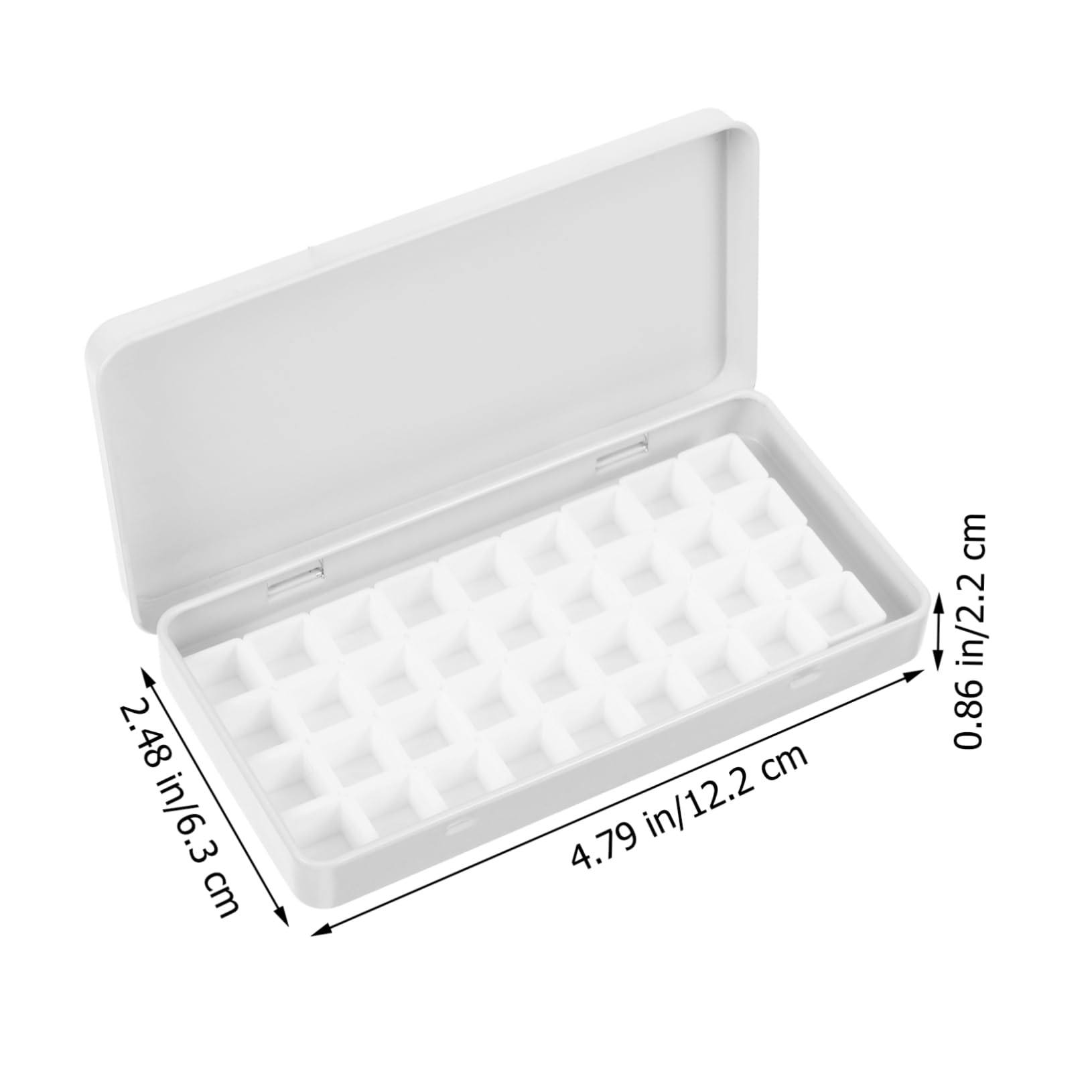 Anneome 5ensembles Palette De Mélange pour Peinture Aquarelle Boîte Métallique Vide avec Compartiments pour Pigments Idéale pour Artistes Étudiants