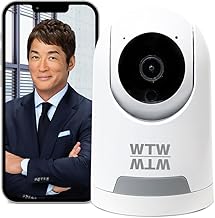 WTW-NEKO245G Tsukamoto Wireless Security Camera, Miteru Cat 24, 5 Megapixels, Automatic Tracking, Pet Camera, Compatible with 5 Ghz, Baby Wireless, Night Photography, Smartphone Monitoring