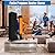 SIRUITON Patio Heater Covers for HAIMMY 42in Heater, Waterproof with zipper Heavy Duty Electric Heater Storage Cover for Patio Outside Home Use (10.2"Dx12.6"Wx41"H, 420D )