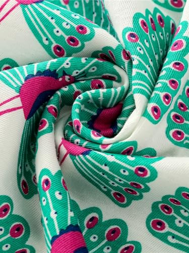 Image of HILEELANG Little Girls Cotton Dress Sleeveless Casual Summer Sundress Flower Printed Jumper Skirt