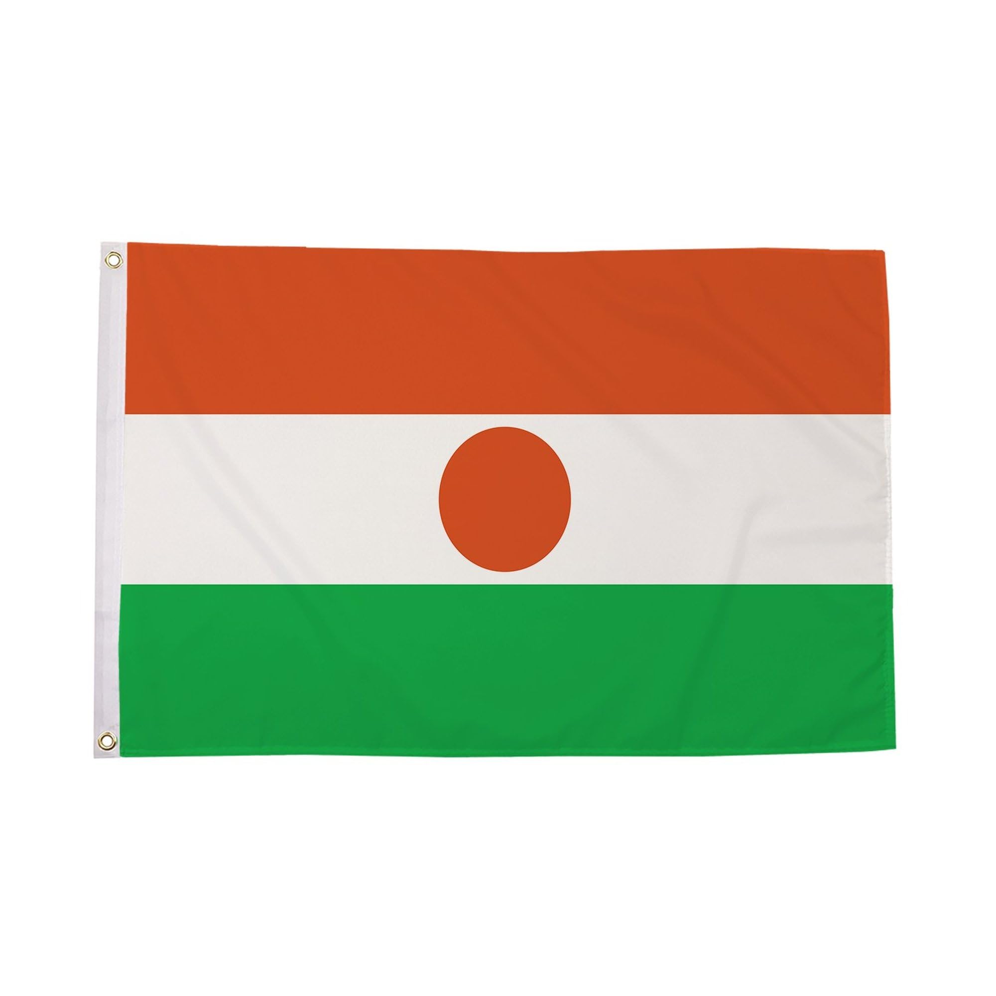 Flagtex Niger Large Flag 8ft x 5ft Premium African National Flag Orange White Green Stripes with Circle Fade Resistant Polyester Double Stitched Reinforced 240cm x 150cm Outdoor Banner Display โ image 1