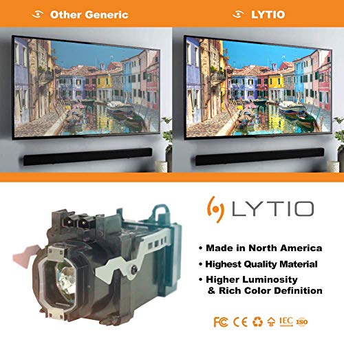 Lytio Premium 915P049020 / 915P049A20 Mitsubishi Rear Projection Television Replacement Lamp DLP Bulb with Housing/Enclosure/Module (Original Philips Inside)