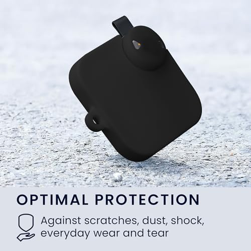 kwmobile KI Sprachrekorder Schutzhülle kompatibel mit Soundcore Work Hülle - Silikon Case für AI Diktiergerät - Schwarz