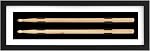 Drumstick Display Case Shadow Box - Solid Pine Wood Frame with Clear Acrylic Panel - Wall Mounted Drum Stick Holder for 5A 5B 7A Sticks - Music Room Decor Gift for Drummers Musicians