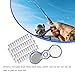 GMBYLBY 50Pcs Fishing Propellers Sequins Fly Propeller Topwater Fishing Lures Baits Fishing Propellers Slices Lures Replacement