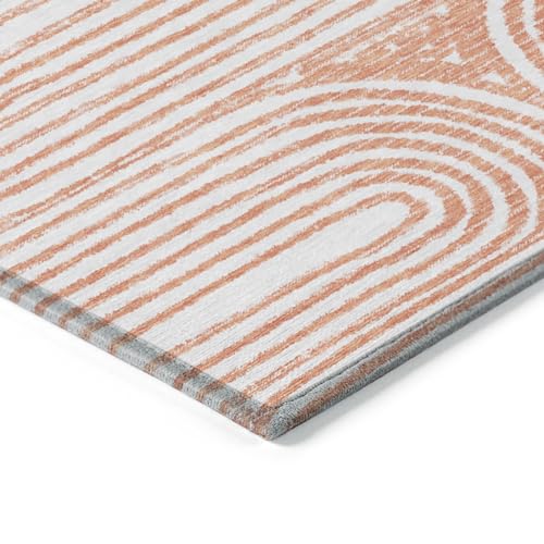 Addison Rugs Chantille ACN140 Naranja 3' x 5' Alfombra Interior Exterior miniatura 5