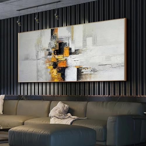 Lienzo abstracto para salón que transforma la decoración de tu hogar 5