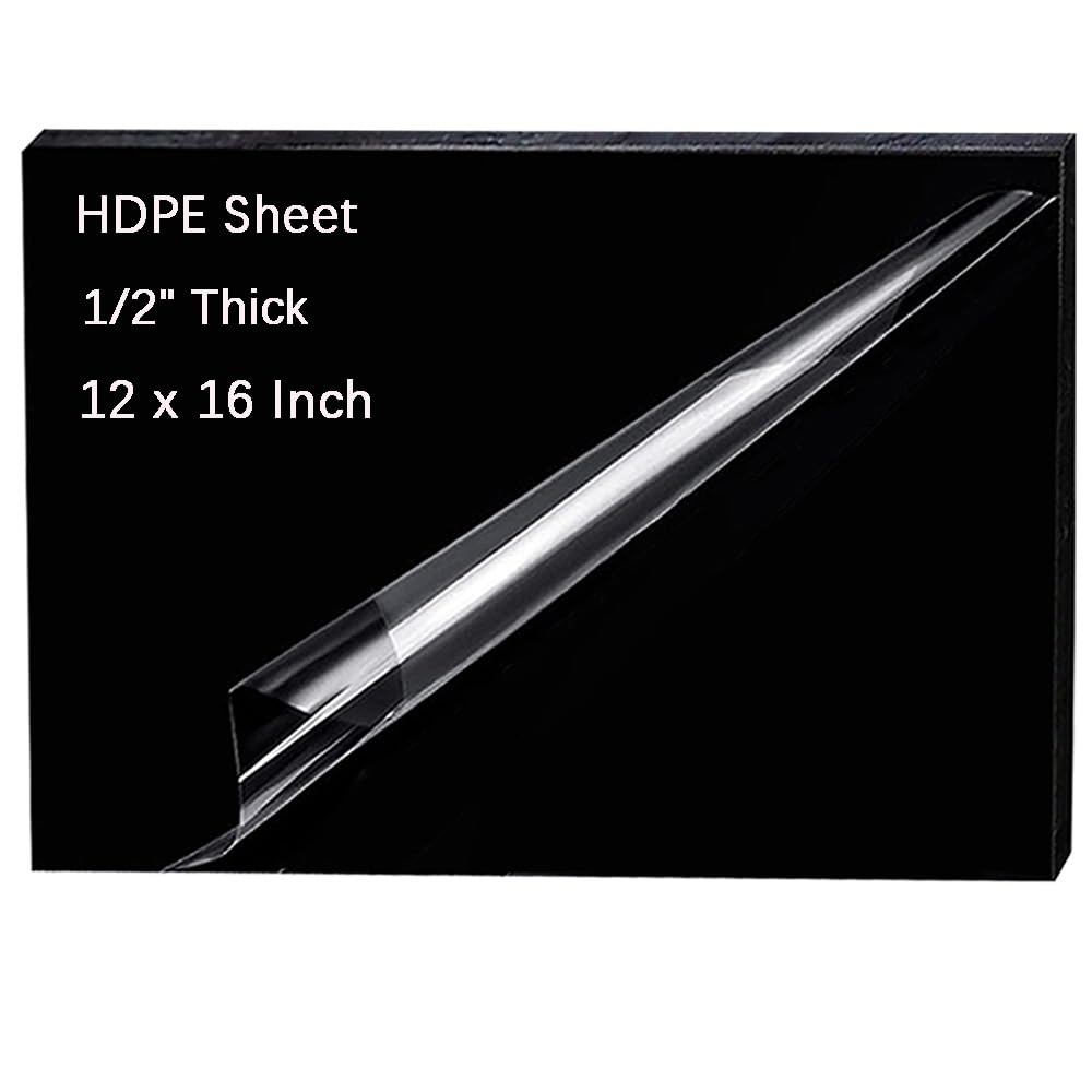 HDPE Plastic Sheet - 1/2" Thick, Black - DIY Projects -1 HDPE Plastic Sheet - 1/2" Thick, Black - DIY Projects -1
