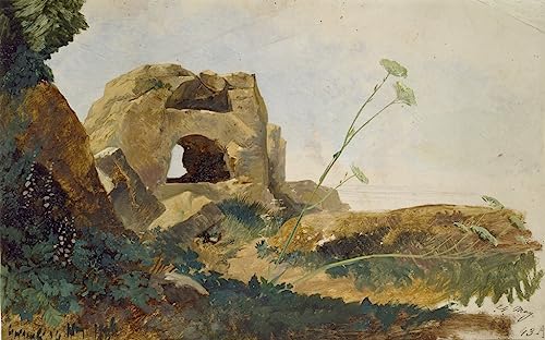 Toile Edward Lear Agrigente 58 x 90 cm impression haut de gamme