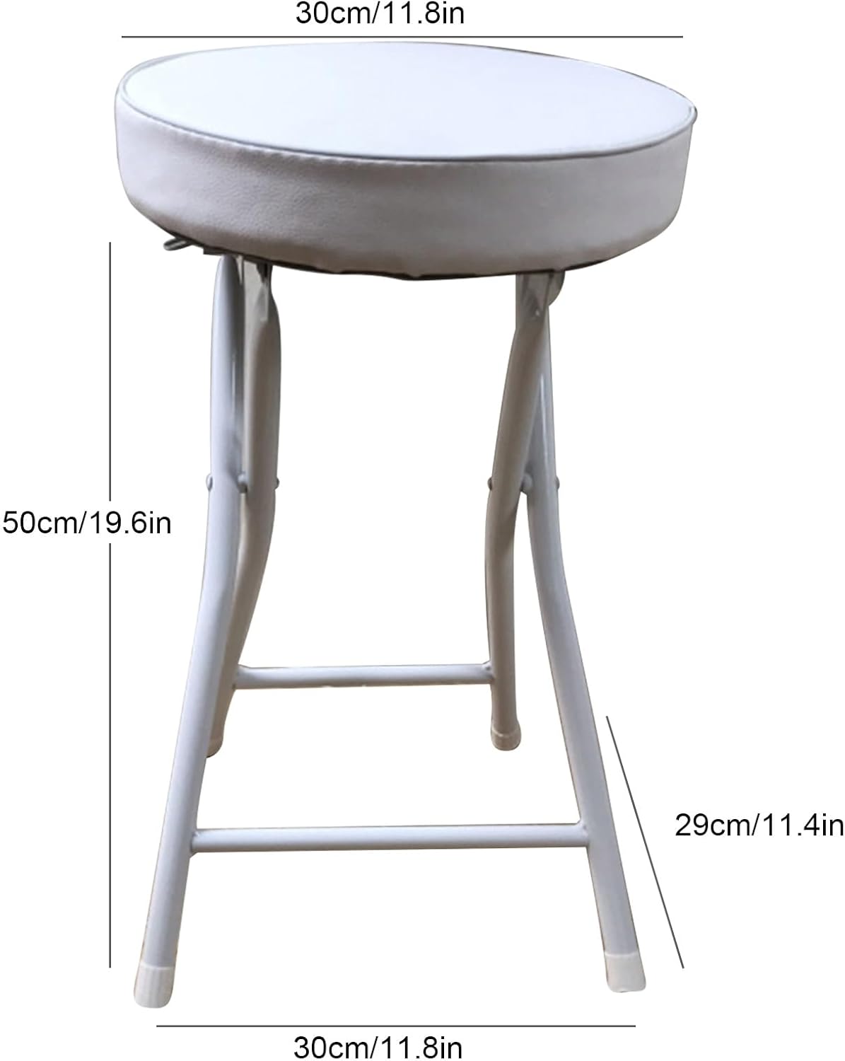 Sillas Plegables De Plástico Blancas 4pz Reforzadas Para Fiesta Y