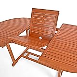 Gartentisch Vanamo FSC-zertifiziertes Eukalyptusholz wetterbeständig - 5