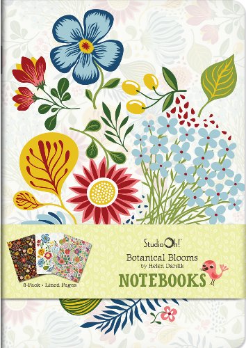 Studio Oh! 3 Count Notebook Trios, Botanical Blooms