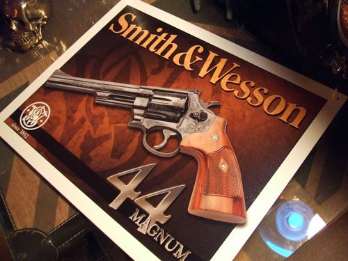 Amazon.co.jp: スミス＆ウェッソン ティンサイン S＆W-44 Magnum Tin