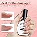 JODSONE Rubber Base Builder Gel for Nails,16.5ML 3-in-1 Nude Pink Rubber Base Gel Polish for Nail Thickening Solution Strengthen,Apex Building,Enhance