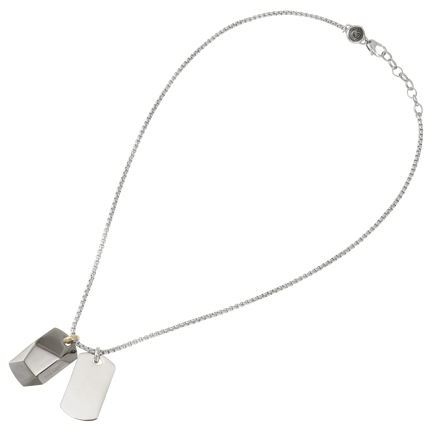 [ディーゼル] DIESEL ダブルプレート ドッグタグ ネックレス ペンダント DX1143040 [並行輸入品]