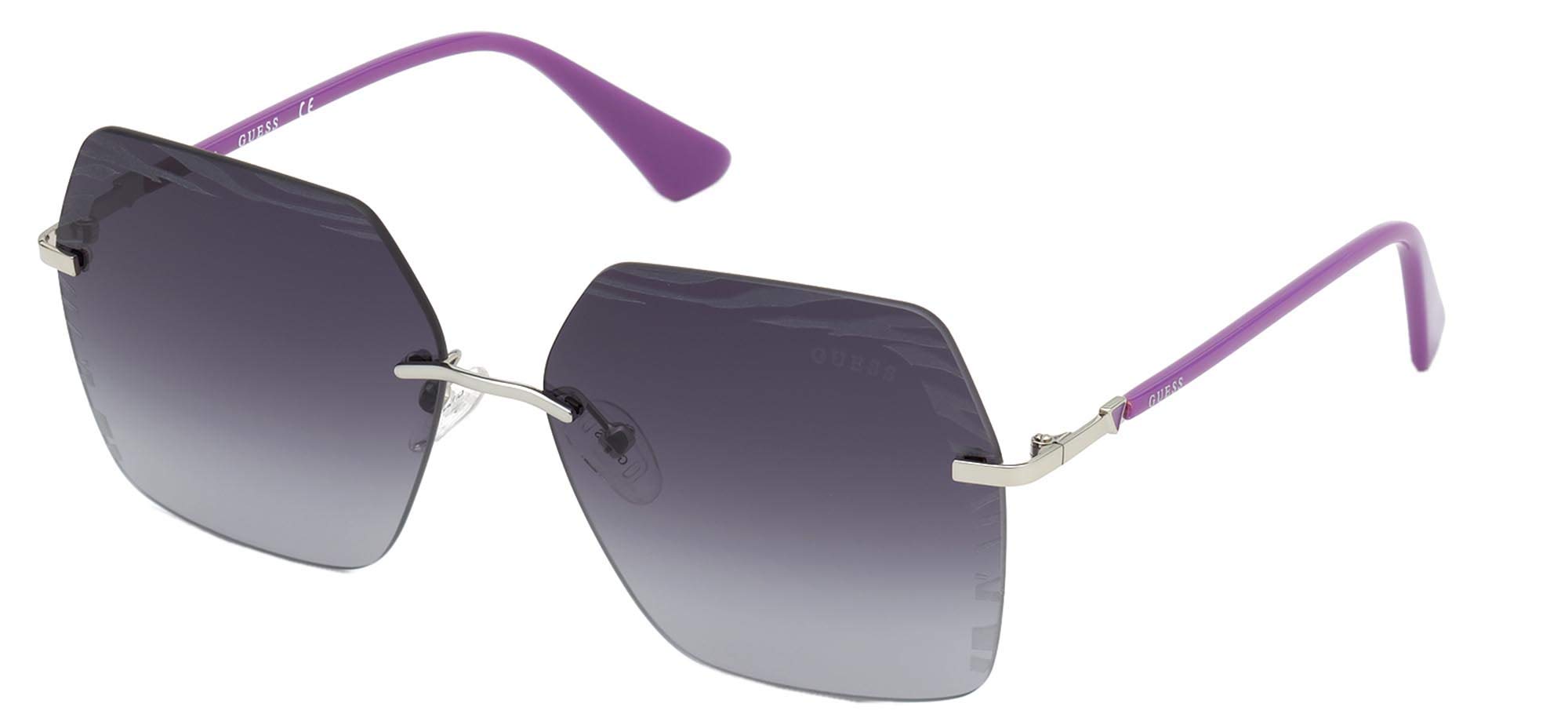 GUESS Gafas de Sol GU7693 SHINY RUTHENIUM/GREY SHADED 60/14/140 mujer