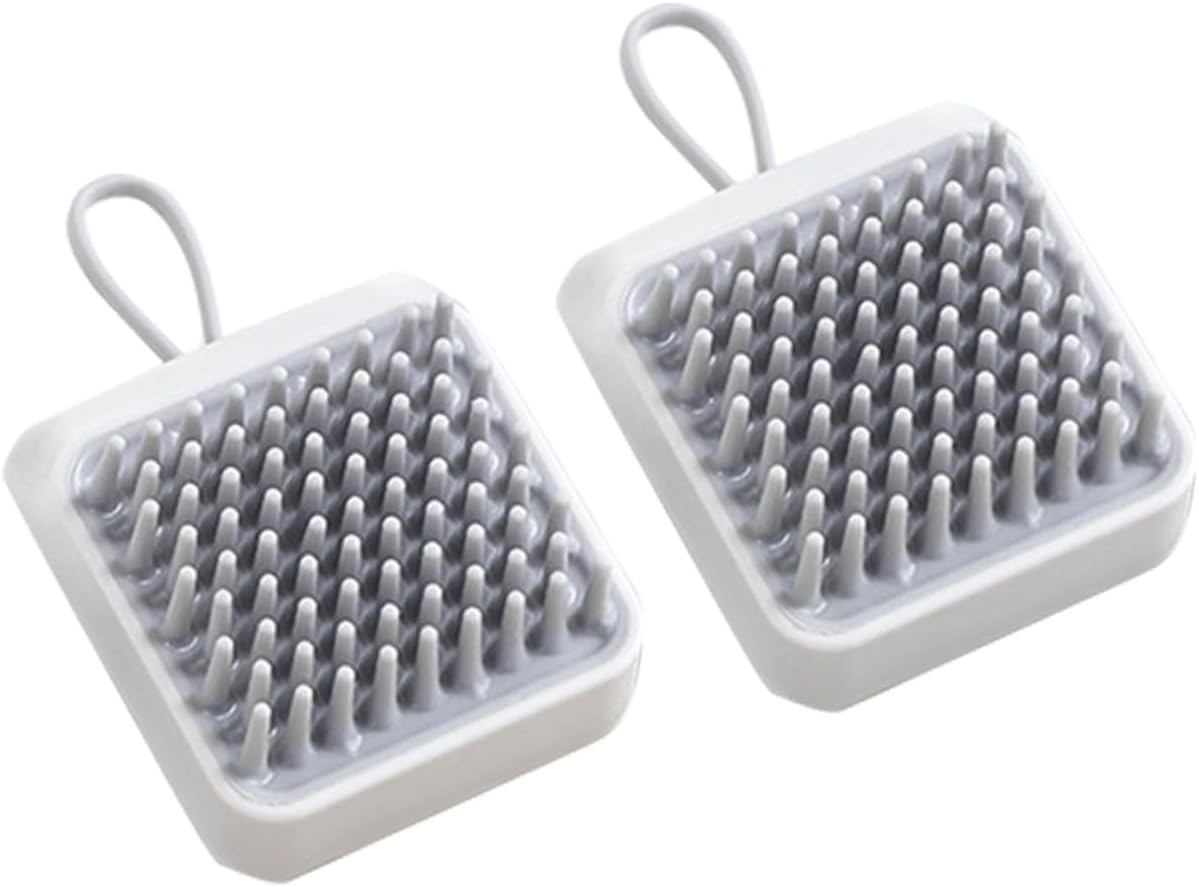 VINTORKY 2pcs Shampoo Brush Head Scalp Massager Scalp Stimulating Brush Shower Scalp Brush Massager Head Massager Brush Silicone Scrubbers Scalp Scrubbie Kid Shampoo TPR Miss Hair Makeup