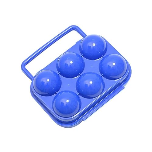 Portauova in plastica riutilizzabile Contenitore pieghevole per 6 uova (blu) Nuovo rilasciato e popolare Fashion Processed